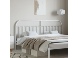 Vidaxl Cabeceira De Substituição 200 Cm Metal Branco