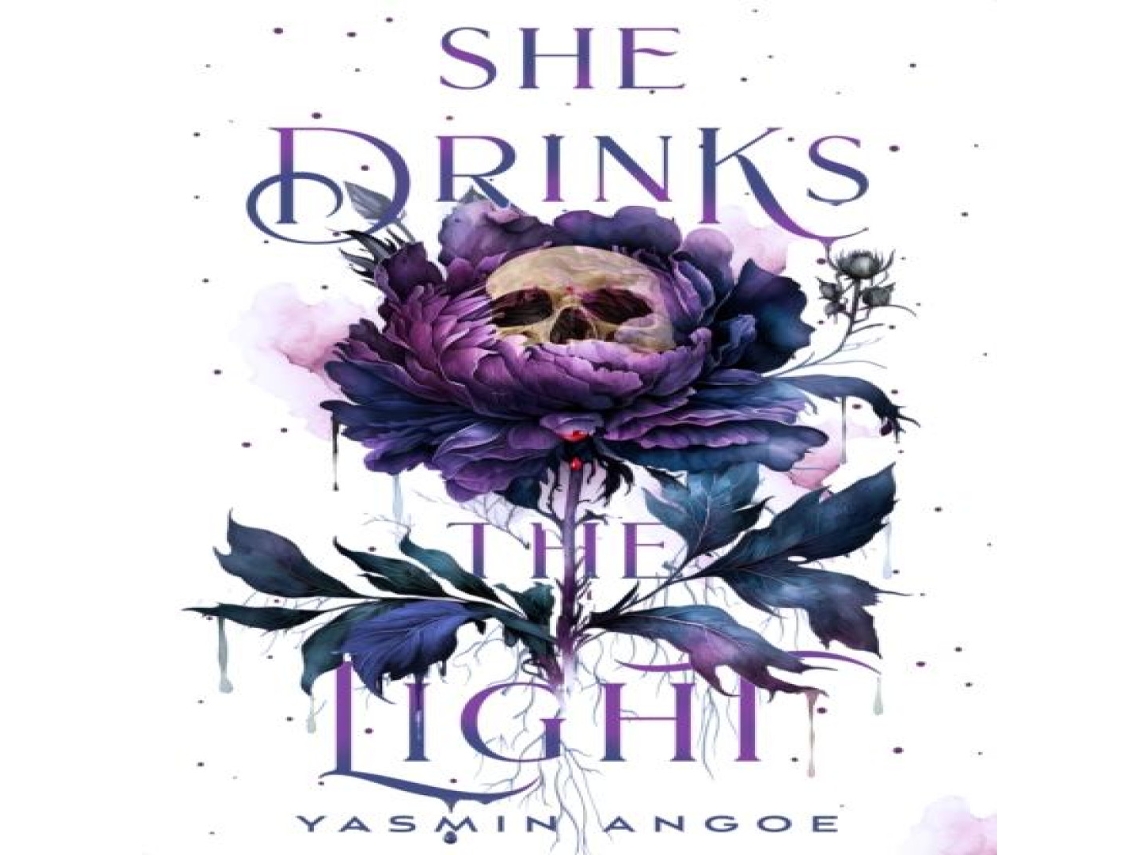 Livro She Drinks the Light de Yasmin Angoe (Inglês)