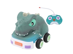 Coche De Dinossauro Controle Remoto Multifuncional Antichoque Com Luz E Música Tiranossauro Rex Rc