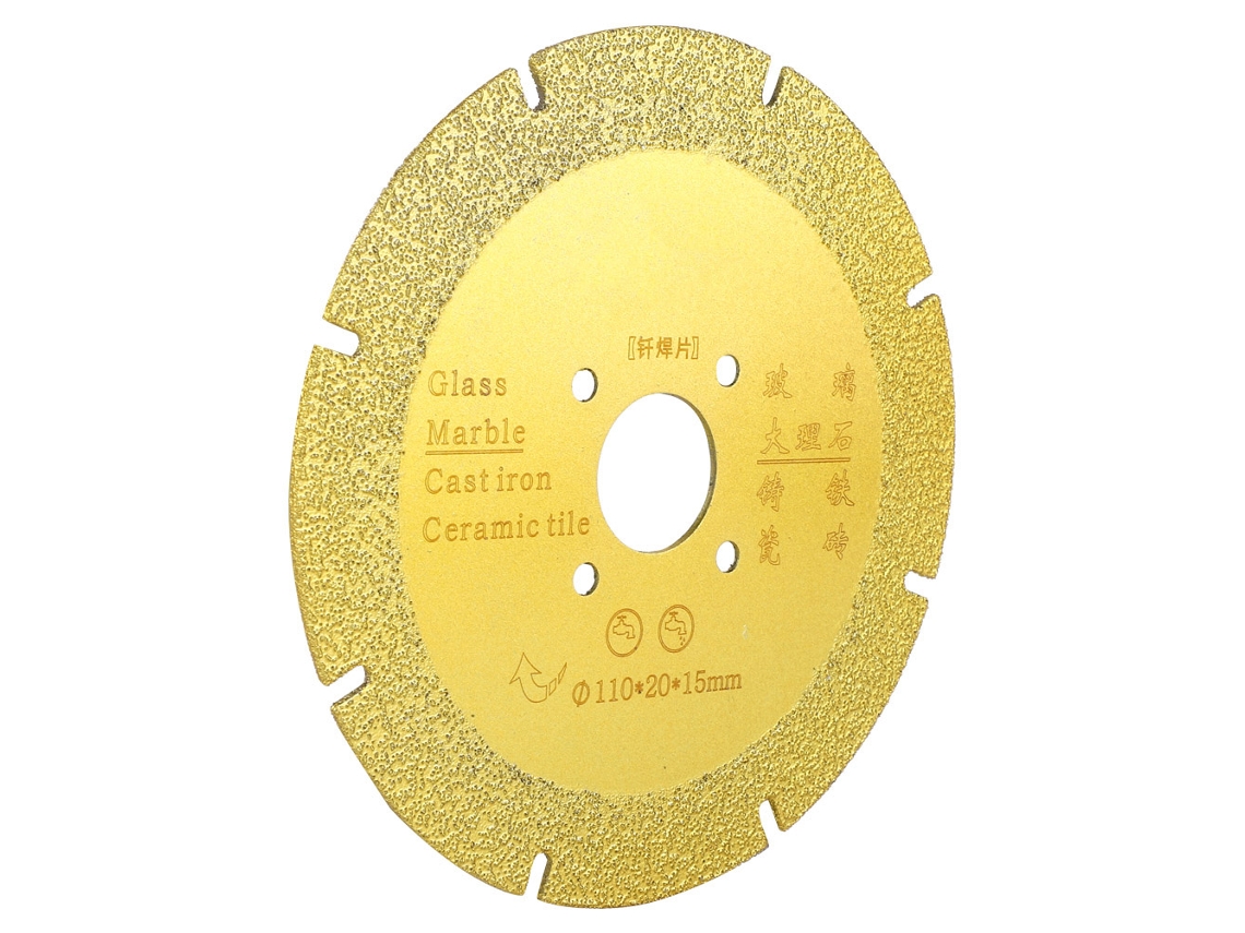 Laxiscreed Lâmina De Aço Diamantada 110mm Para Corte De Cerâmica E Pedra De Alta Precisão