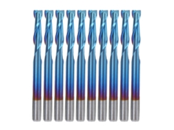Laxiscreed Fresa De Carboneto Com 2 Flutes E Revestimento Nano Azul Para Fresagem De Precisão
