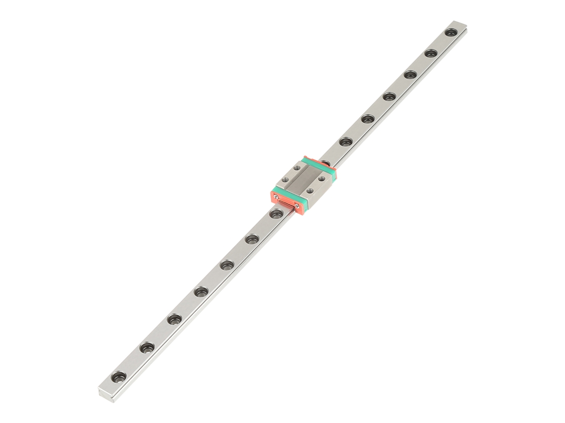 1 Bloco Guia De Trilho Deslizante Linear Em Miniatura Alta Precisão Aço, 300 Mm/11, 8 Polegadas