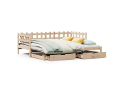 Sofá cama com Gavetão e Gavetas Sem Colchão 80x200 Cm MAISON EXCLUSIVE
