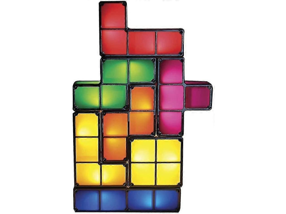 Goods+gadgets Lamp Stackable Led Table Lamp Mood Light Retro Tetris