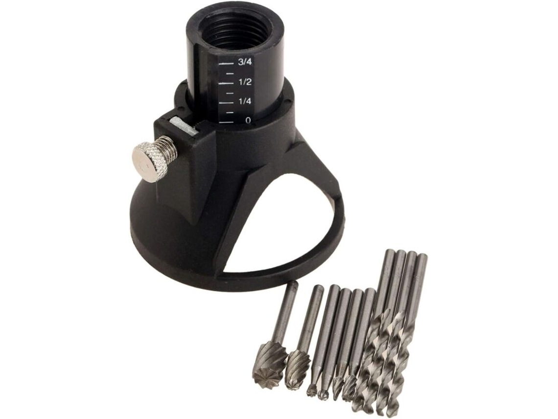 Kit De Acessórios Para Ferramenta Multifuncional Rotativa Furadeira Com Guia Corte Hss Dremel, 11 Peças
