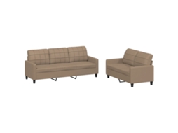 Sofa Set, Sofa Sets Vidaxl Marrom Couro Artificial (n/a)