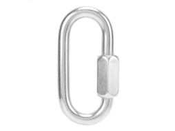 Carabina de Bloqueio Aço Inox Conector 8mm
