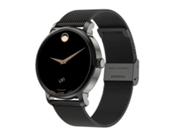Relógio Inteligente Lemfo Lf35 Com Tela Amoled Redonda De 1,43 Polegadas, Pulseira De Aço E Suporte Para Medição De Oxigênio No Sangue.