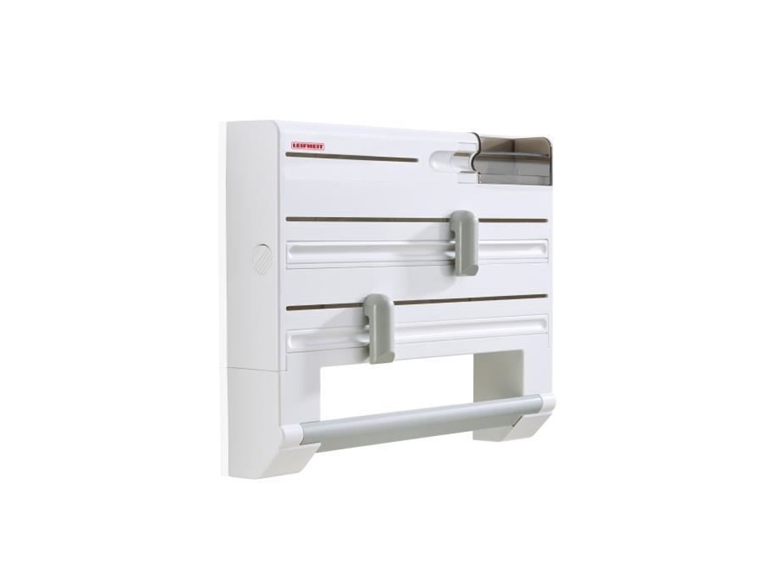 Suporte De Parede Para Papel Higiênico Leifheit Parat Plus Comfortline 25723, Com Lâminas Afiadas E 6 Compartimentos, Na Cor Branca Ou Cinza