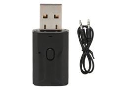 Adaptador de Som Bluetooth 5.0 2 em 1 com Viva voz, Receptor e Transmissor Usb Bluetooth para Alto falantes de Carro CHABERLU