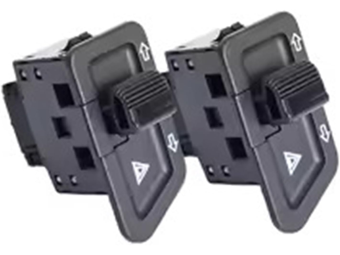 Luz de Advertência para Motocicleta Interruptor Pisca Duplo Botão Indicador Direção Interruptores Guidão São