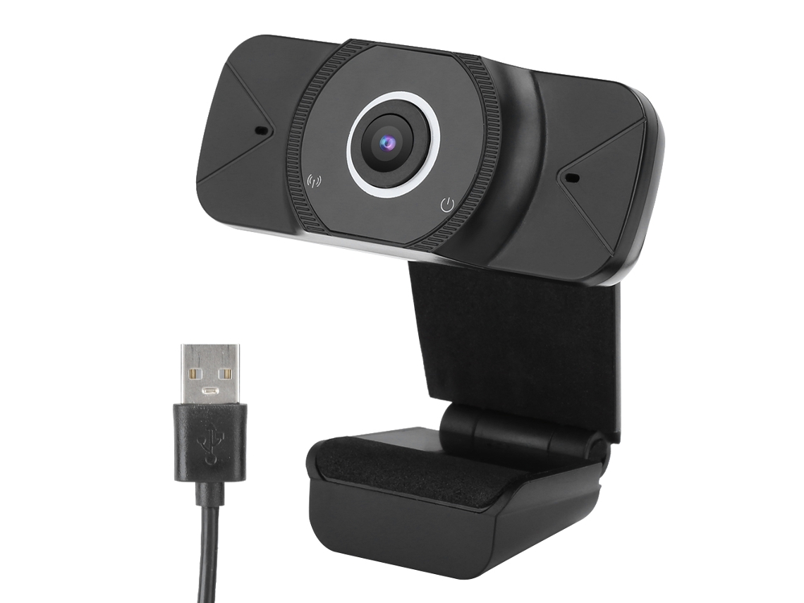 Webcam Câmera De Pc Hd 1080p Usb Sem Driver Com Microfone De Webcast
