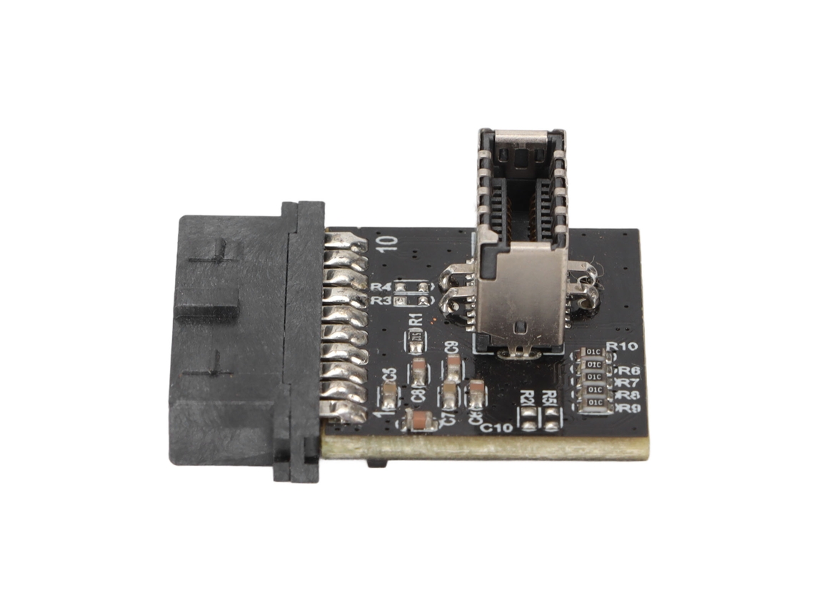 Adaptador De Painel Usb 10gbps Fêmea De 20 Pinos Para Adaptador Mini Padrão De Placa-mãe 3.1