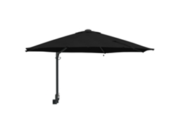 Conjunto 1 Guarda-sol De Jardim Vidaxl Preto Poliéster (248 X 248 X 148 Cm)