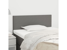 Cabecero de tela 90x5x78/88 cm Gris oscuro