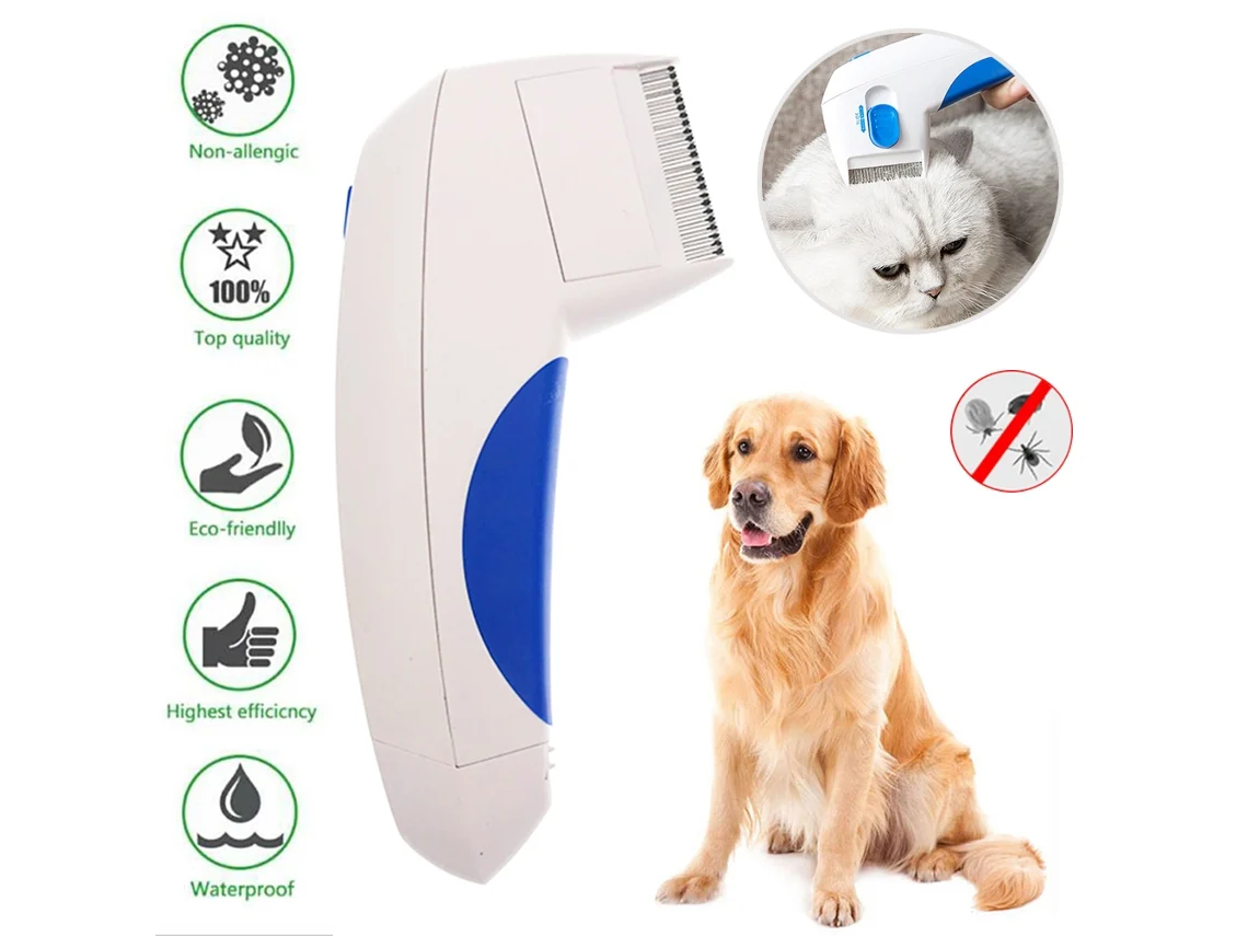 Pente Elétrico para Pulgas e Piolhos para Gatos e Cães | S/MARCA