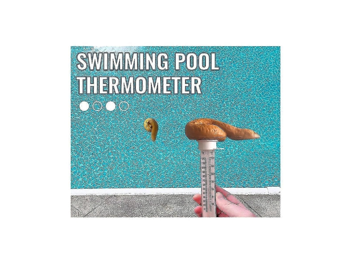 Termômetro de Piscina em Formato Cocô, Engraçado Flutuante Cocô para Brincade Iras com Piscinas e Banheiras GOKOCO