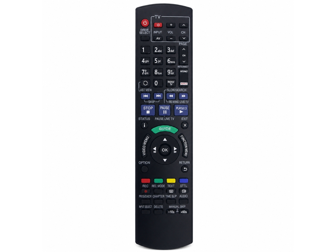 Comando À Distância De Substituição Para Tv E Dvd Panasonic N2qayb001046