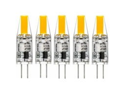 Lâmpadas Led G4 220v 3w 2700k Branco Quente 160lm, De Silicone, Substituem As Tradicionais Lâmpadas Halógenas De 30w, Pacote Com 5 Klb Brilvibera