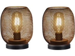 Lanterna de metal com LED e bateria, luminária de mesa redonda para decoração de interiores, ideal para casamentos, festas e eventos.