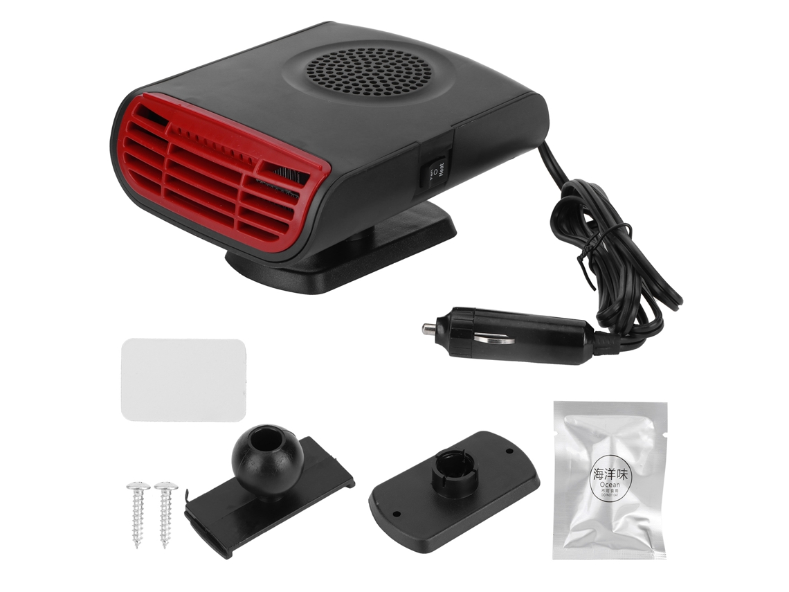 Aquecedor De Carro Laxiscreed Com 2 Velocidades, Rotativo 360° E Ideal Para Inverno E Verão
