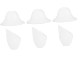 Conjunto de 6 Peças de Enfeites Inclinados em Formato de Cavalo para Pendurar na Parede Ou no Varal, em Plástico Branco. SFUSHOS