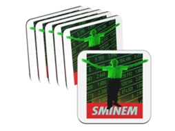 Cork Coasters Pacote com 6 Sminem Criptomoeda Negociação Blockchain Finanças Negócios Bitcoin Humor Meme Internet FABULOUS