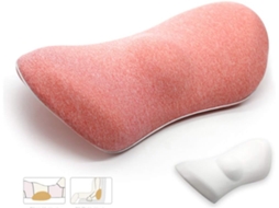 Lurelia Almofada Lombar Para Cadeira E Carro Ergonómico Memória Rosa