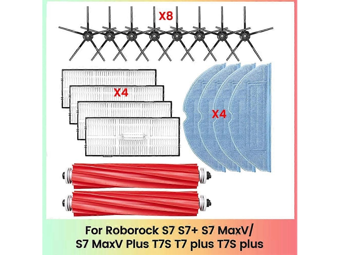 Escova Lateral Roborock S7, Compatível Com T7s, T7