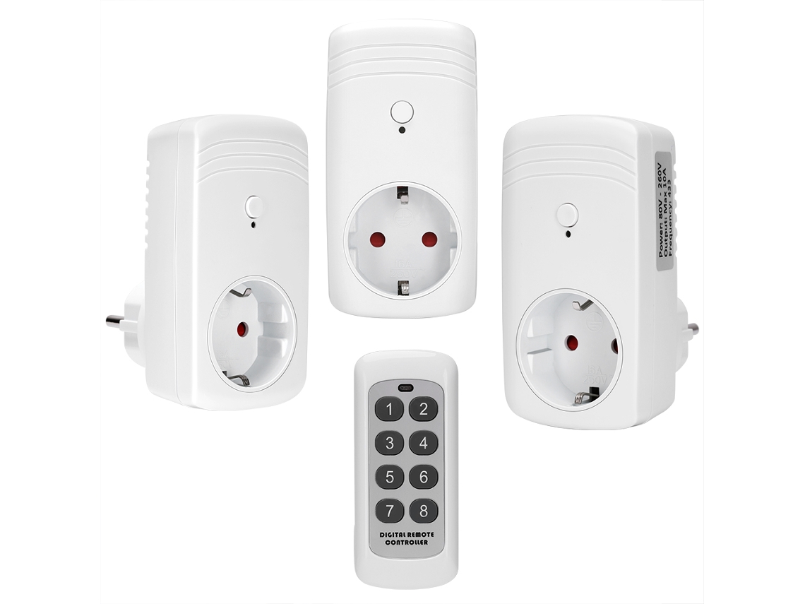 Controle Remoto Inteligente Taken (para Three, Padrão Universal Europeu)