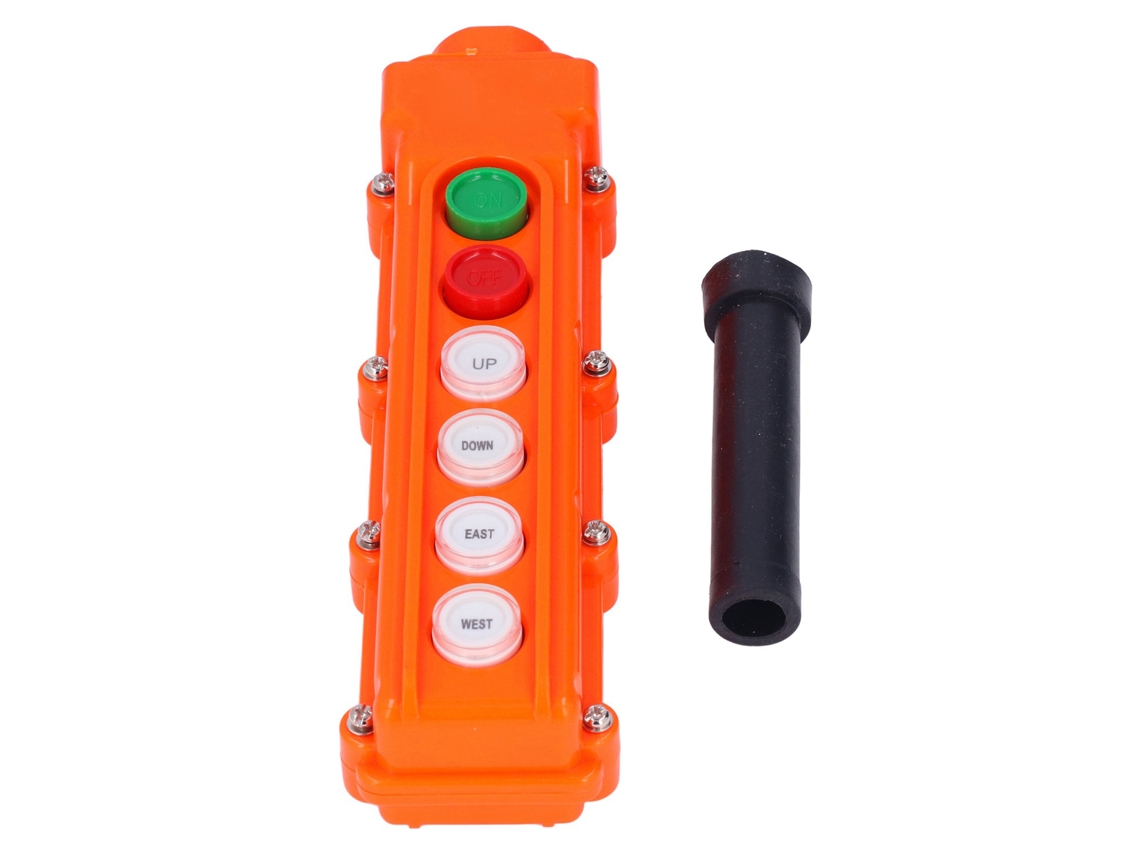 Controlador de Guindaste 6 Vias, Estação de Controle Remoto para Elevador, Interruptor 220v 500v BRILVIBERA