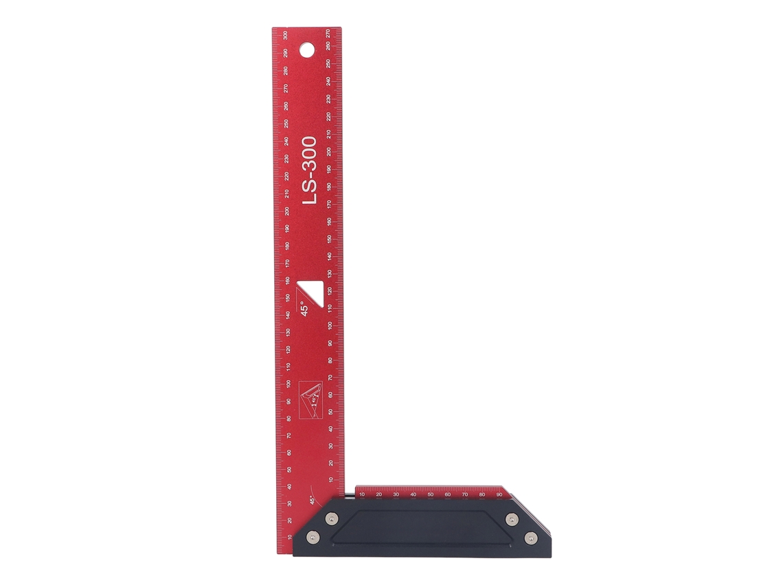 Régua Triangular Dobrável YURU 290mm Alumínio