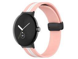 Pulseira De Silicone Dobrável Bicolor Para Google Pixel Watch