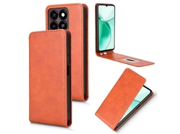 Capa De Couro Com Flip Vertical Magnético Para Celular