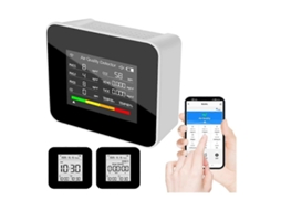 Medidor De Qualidade Do Ar Interno, Medidor De Qualidade Do Ar 9 Em 1 Para Co, Co2, Tvoc, Hcho, Pm2,5, Pm10 Para Kit Doméstico Slowmoose
