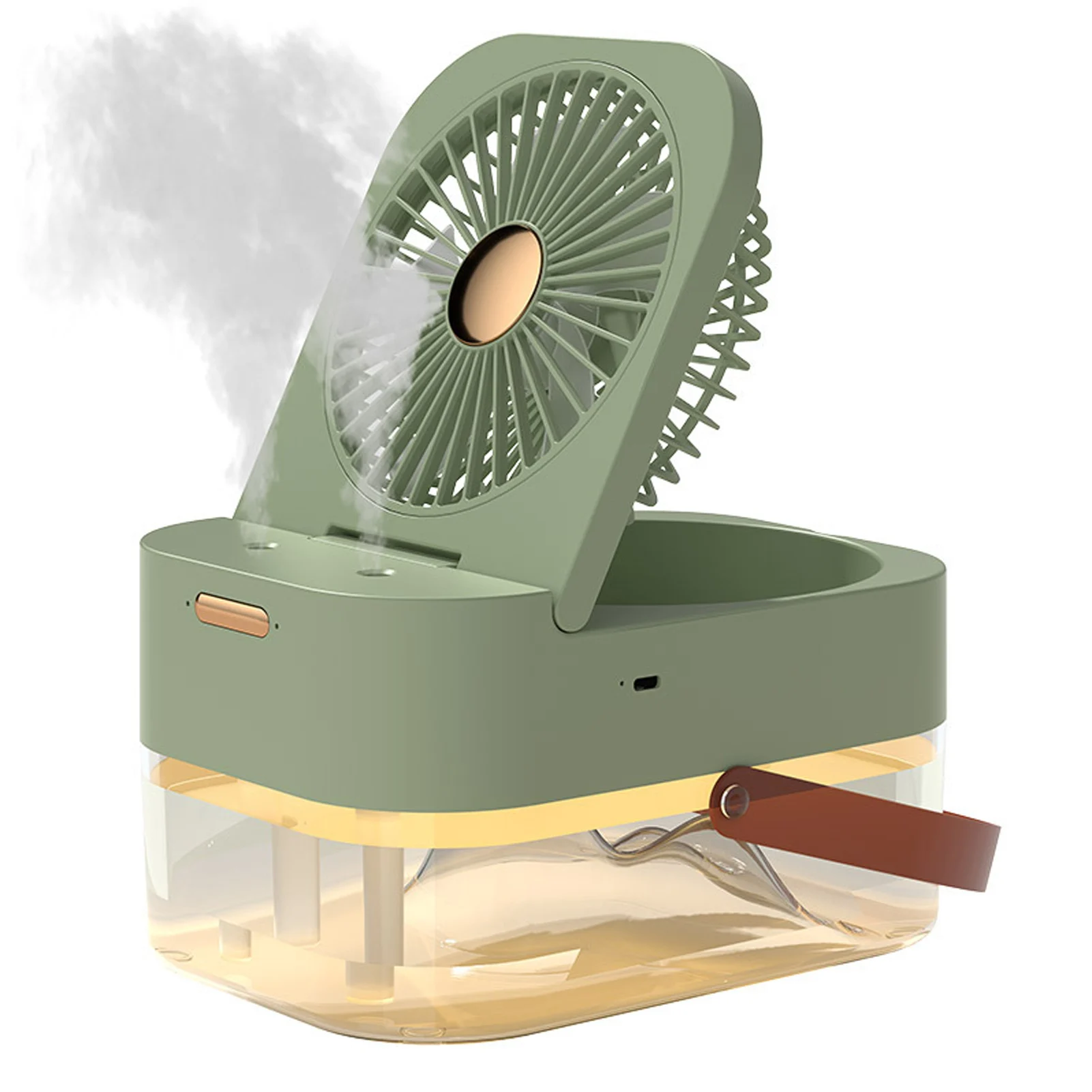 Ventilador de Mesa MDUG com spray, dobrável e silencioso