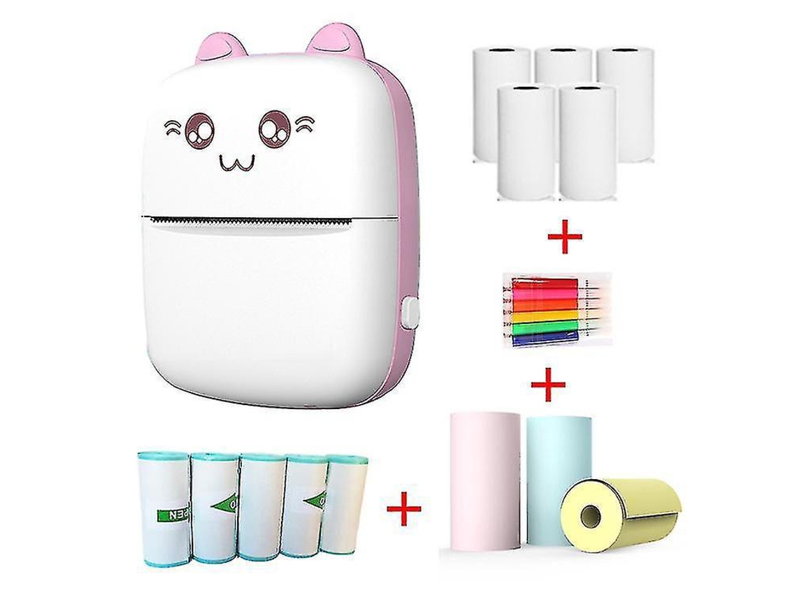 Mini impressora térmica portátil de bolso para estudantes. Encontra e imprime imagens de respostas incorretas com eficiência. Slowmoose