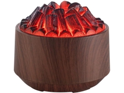 Umidificador Usb De Aromaterapia Flame 300 Ml Com Cores Luz Ajustáveis E Alto Volume Névoa Para Casa