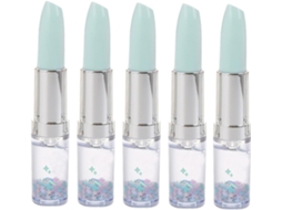 Conjunto De 5 Canetas Gel Criativas Com Design Batom, Coloridas E