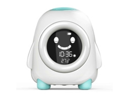 Despertador Infantil, Infantil Luz Noturna e Máquina de Som Digital Azul GOKOCO