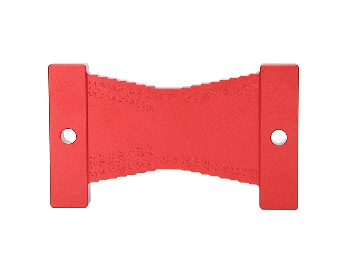 Ferramenta De Medição De Altura De Alta Precisão Para Marcenaria, Régua De Alumínio Vermelha Para Mesa De Router E Serra Circular 5/20,5mm