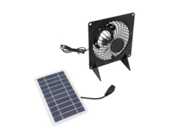 Exaustor Solar 10w Eficiente Casa Pets Shed Banheiro