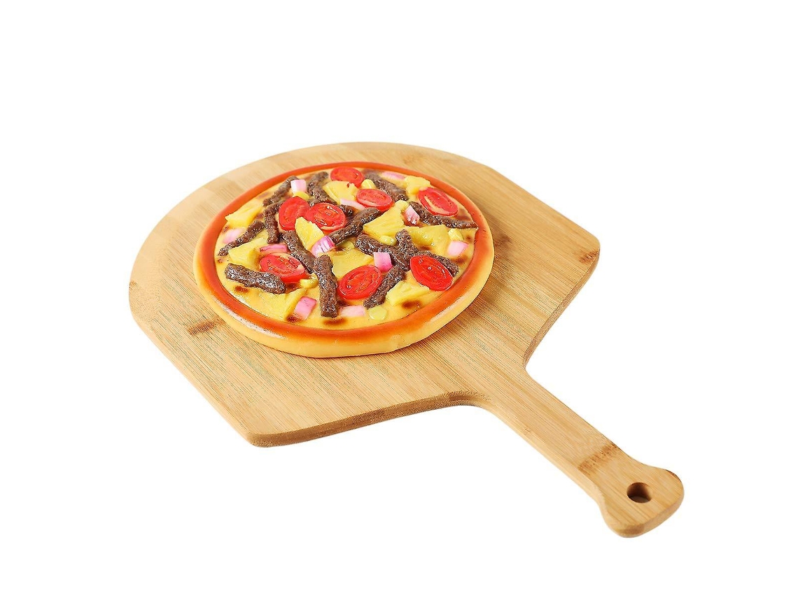 Pala De Pizza De Bambú De 12 Pulgadas De Qualidade Premium Sem Revestimento Artificial, 2 Unidades, Ergonômica E Versátil