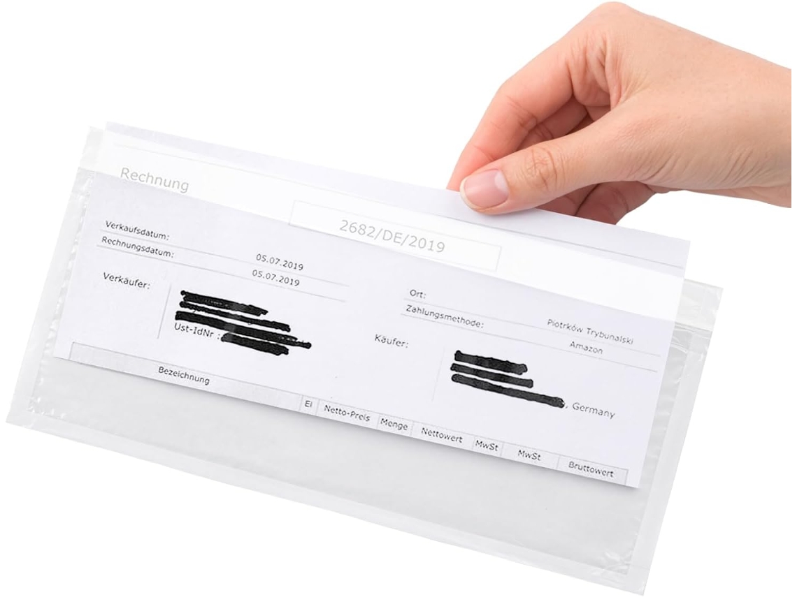 Sobres Portadocumentos Netuno Dl Transparentes 131x239mm Pack De 250