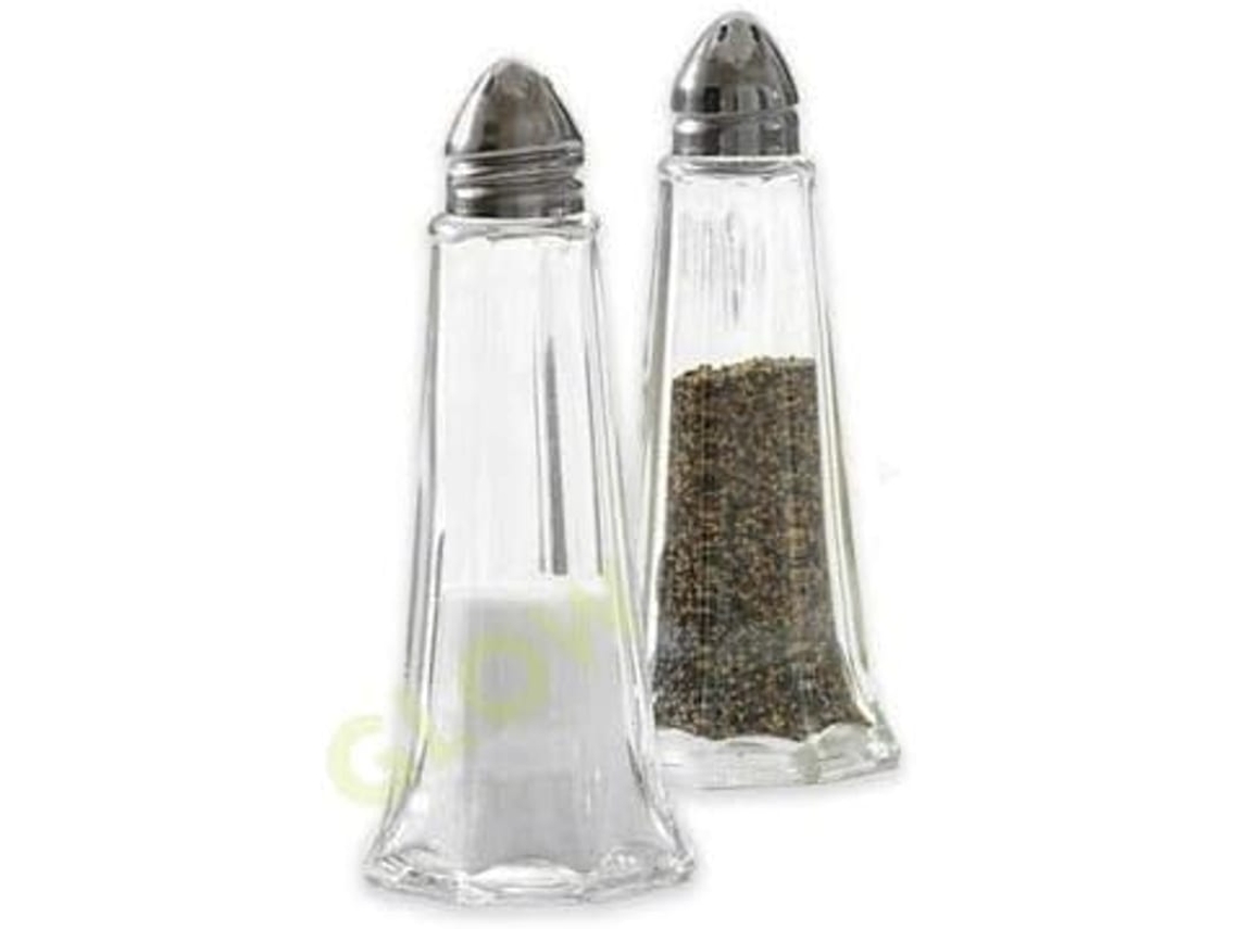 Conjunto De 2 Sal E Pimenta Com Design De Farol Em Vidro E Tampa De Rosca - Ideal Para Condimentos E Temperos