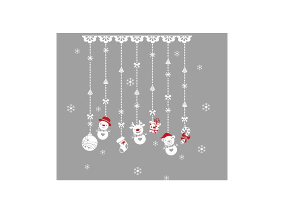 Autocolantes Eletrostáticos de Natal para Janelas, Ideais para Decorar Portas e Paredes em Festas, Ergonômico, Uso Diário STELASPLEN