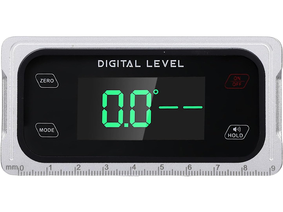 Transferidor Digital Com Tela Lcd Grande E Base Magnética Ranhurada.