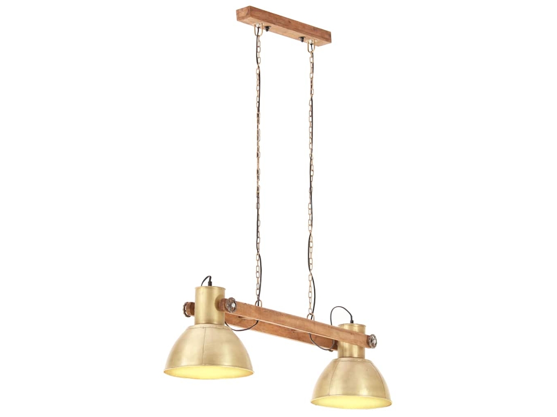 Vidaxl Candeeiro Suspenso Industrial 25 W 109 Cm E27 Bronze