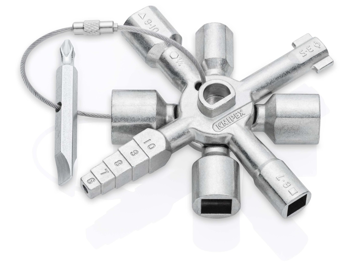 Chave Universal Para Painéis De Controle, Todos Os Sistemas De Travamento Padrão, 10 Perfis, 2 Cruzes, 1 Chave, Chave Universal, 00 11 01