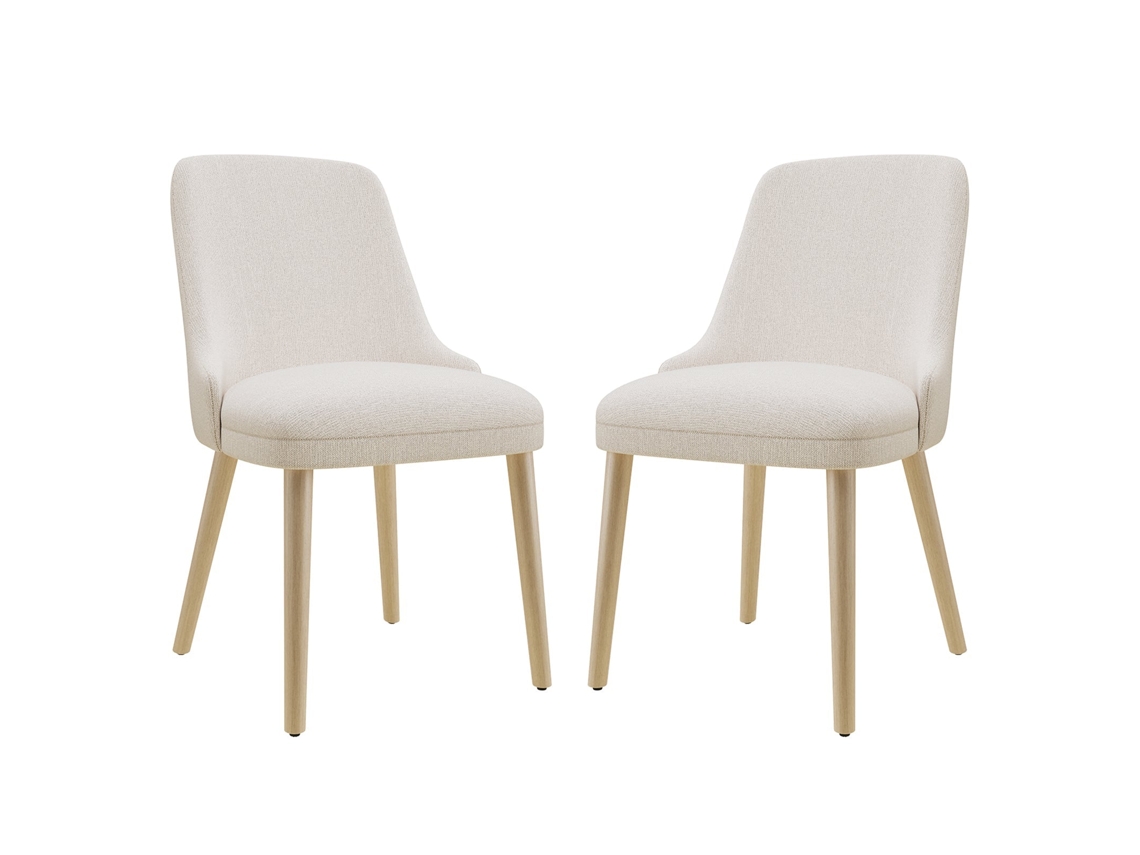 Smartue Conjunto De 2 Cadeiras De Jantar Estofadas Com Encosto Alto, Estilo Vintage Chic